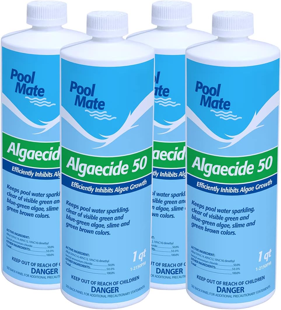 Pool Mate Premium Algaecide 4-Pack for Sparkling Clean Pools