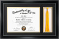 11x17 Black Diploma Frame with Tassel Holder for 8.5x11 Certificate