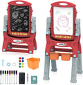 Easel for Kids Adjustable Double-Sided Art Easel - Rotatable Board