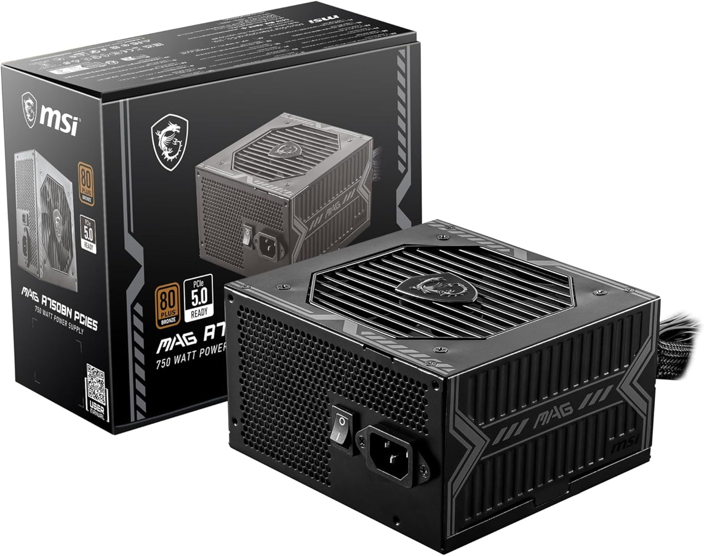 MSI MAG A750BN 750W Power Supply for Compact Gaming Systems