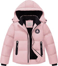 Boys' Winter Coat Kids Puffer Jacket - Warm Fleece Hooded Outerwear