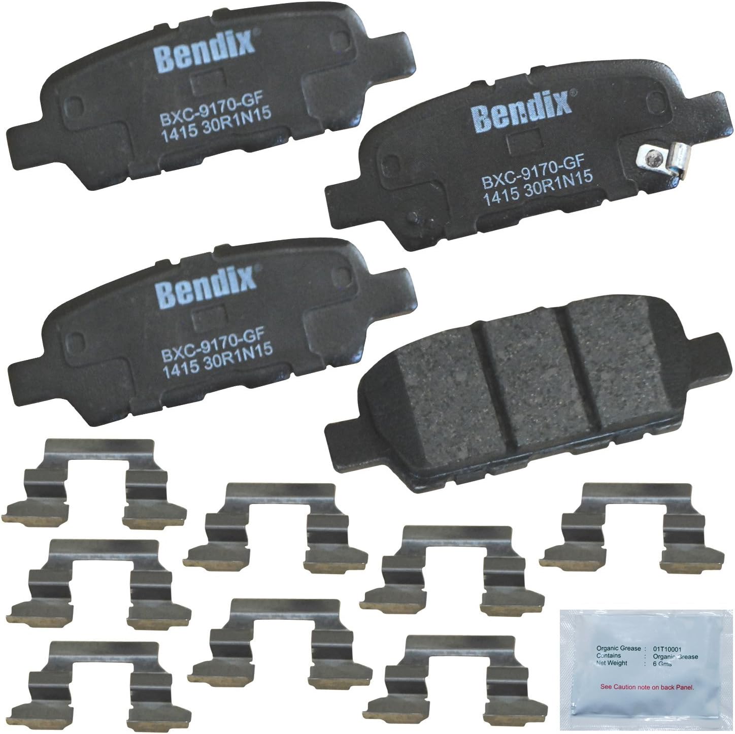 Bendix Priority1 CFC1415 Rear Brake Pads for INFINITI and Nissan