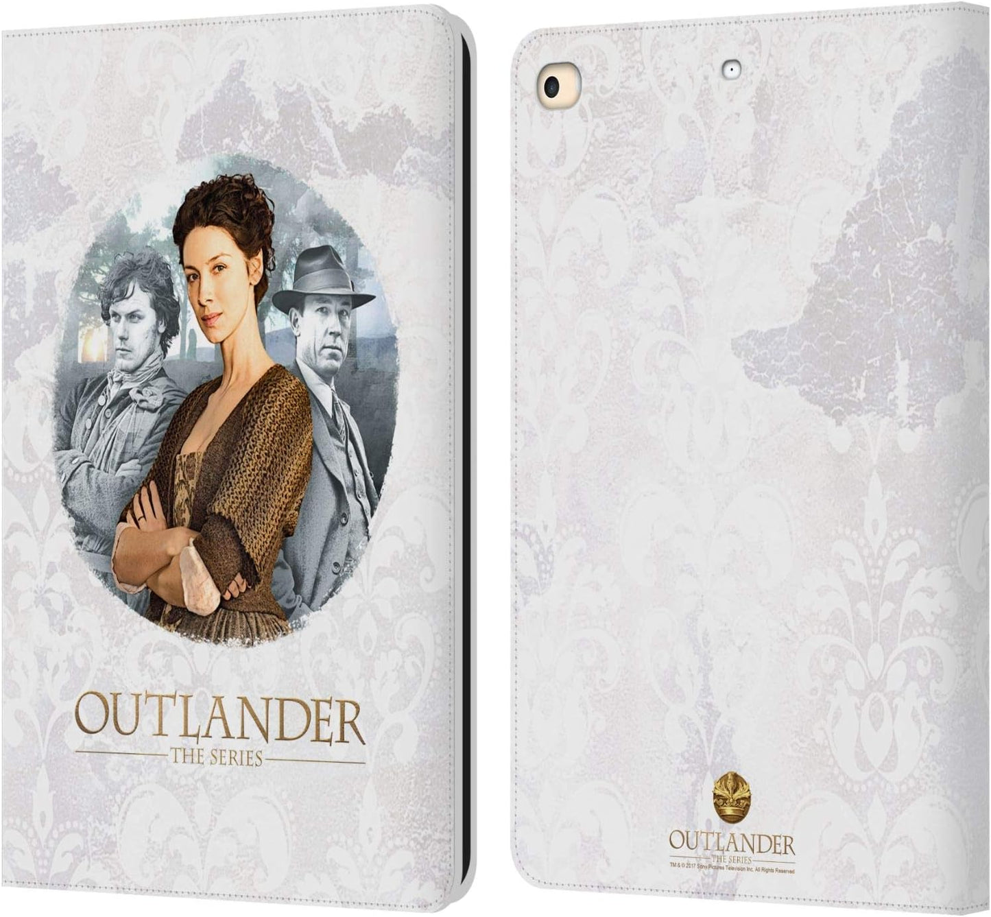 Outlander Claire, Jamie & Frank Portraits Leather Wallet Case
