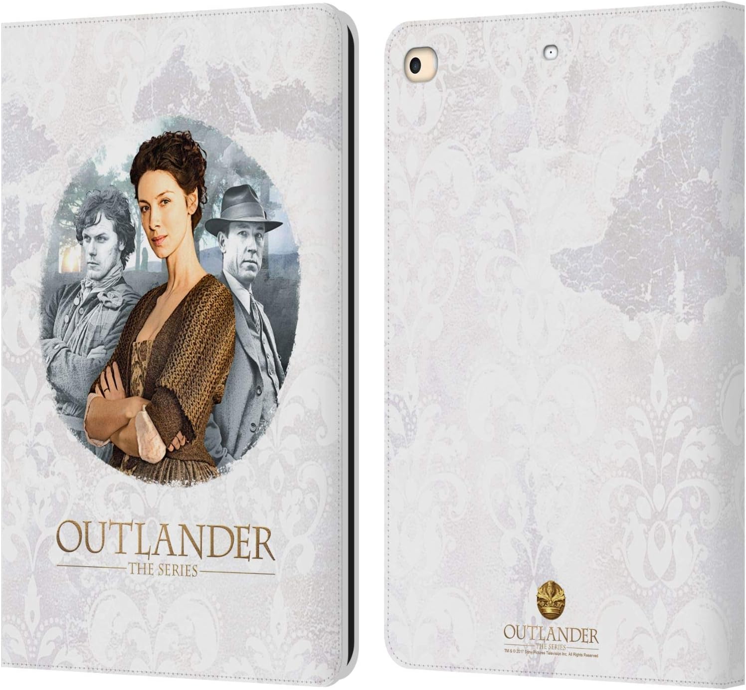 Outlander Claire, Jamie & Frank Portraits Leather Wallet Case