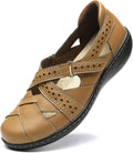 Women's Casual Leather Loafers - Slip On Comfort Walking Flats
