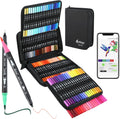 120 Colors Numbered Dual Tip Brush Pens - App Color Match