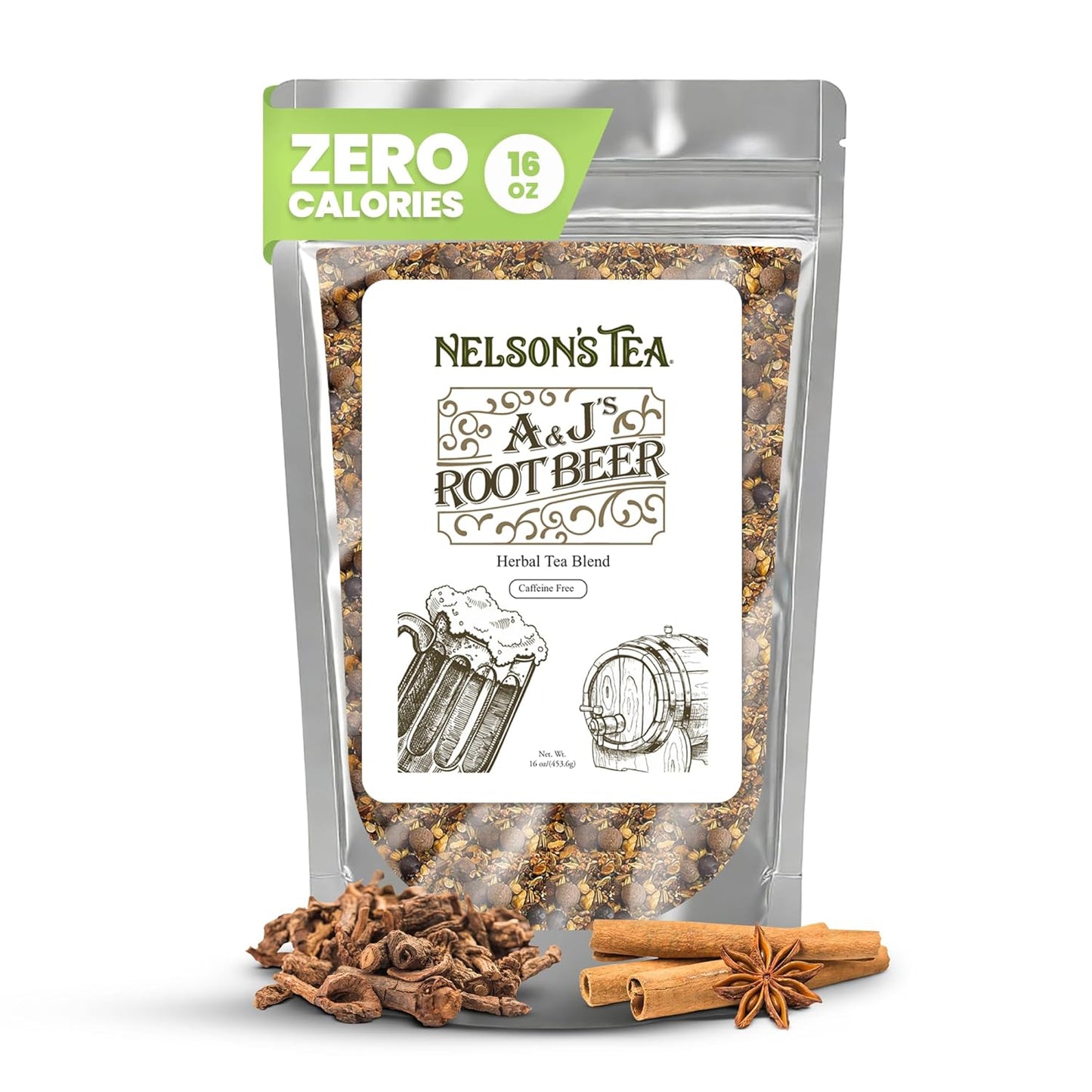 Nelson's Tea Sarsaparilla Root Herbal Loose Leaf Tea Delight