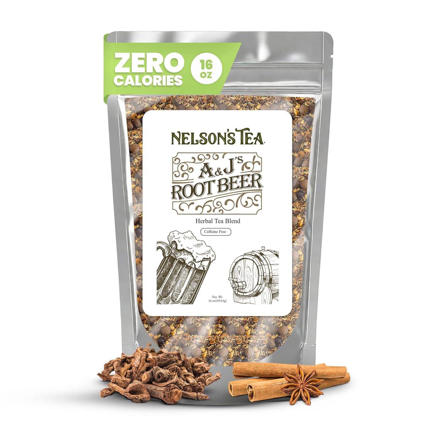 Nelson's Tea Sarsaparilla Root Herbal Loose Leaf Tea Delight