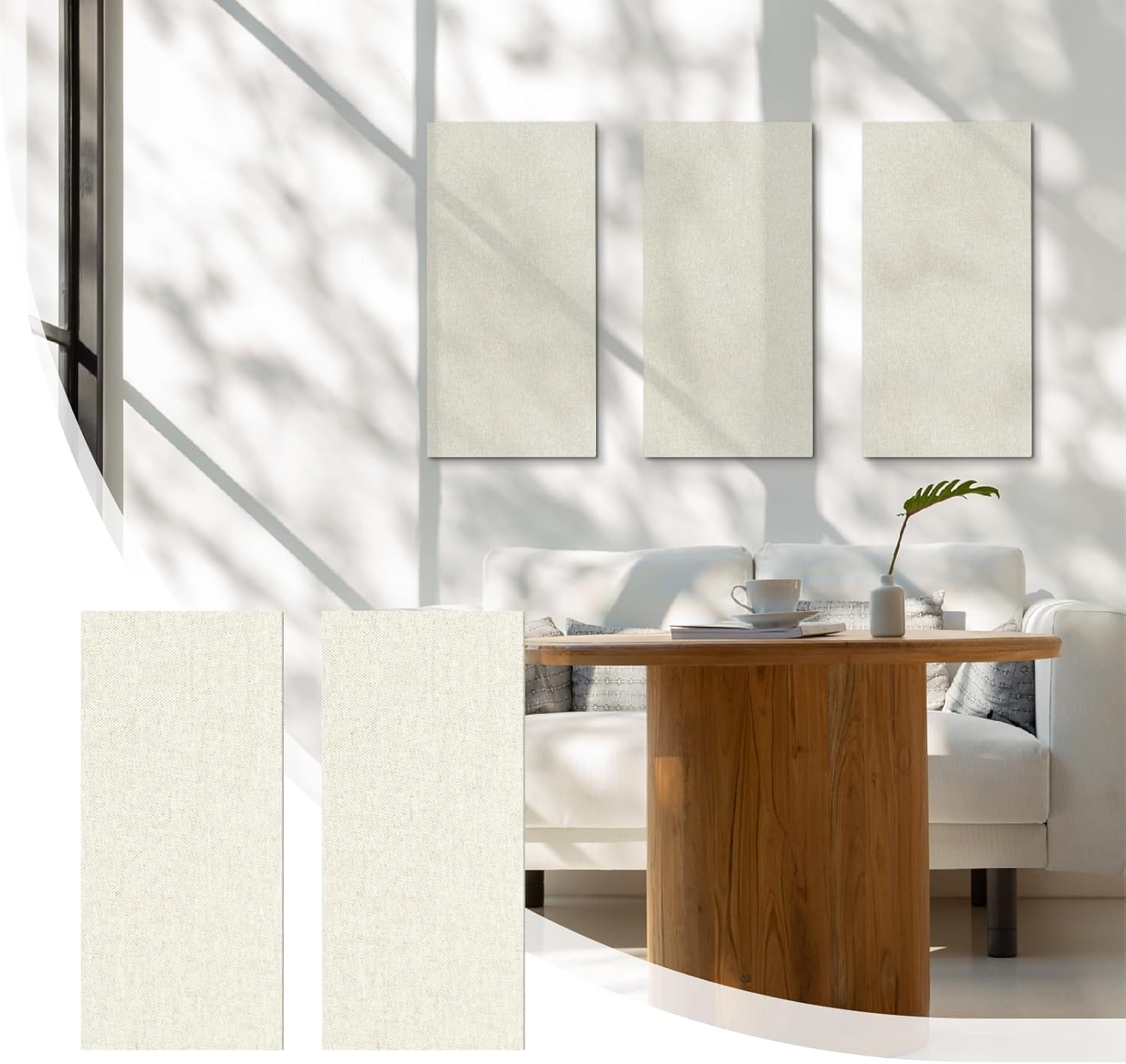 Olanglab Fabric Acoustic Panels 2 Pack for Sound Absorption
