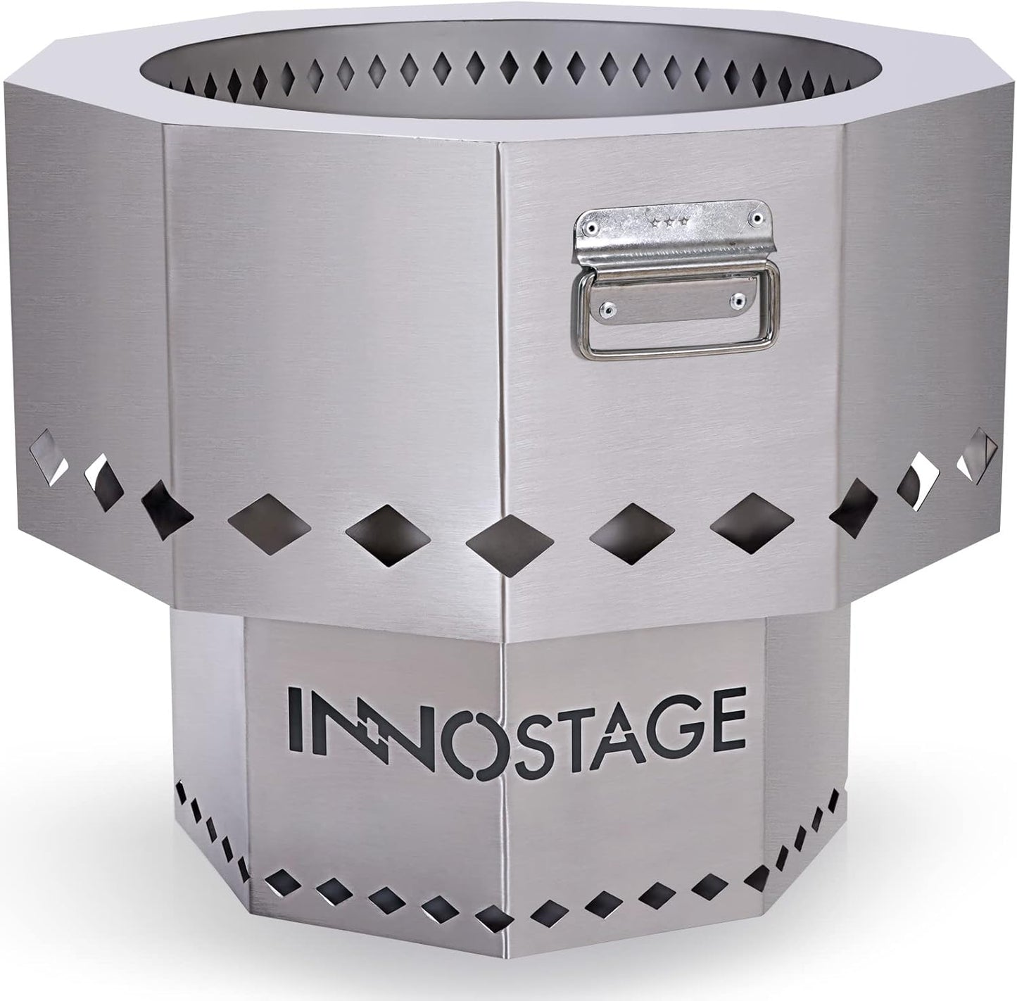 INNO STAGE Stainless Fire Pit for Outdoor Campfire and BBQ