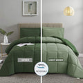 Green Twin/Twin XL Comforter Set - Reversible All-Season Comfort