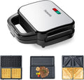 Samoris 3-in-1 Sandwich & Waffle Maker: Easy Cleanup