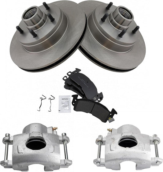 TRQ Front Brake Pad & Rotor Kit for Buick Roadmaster