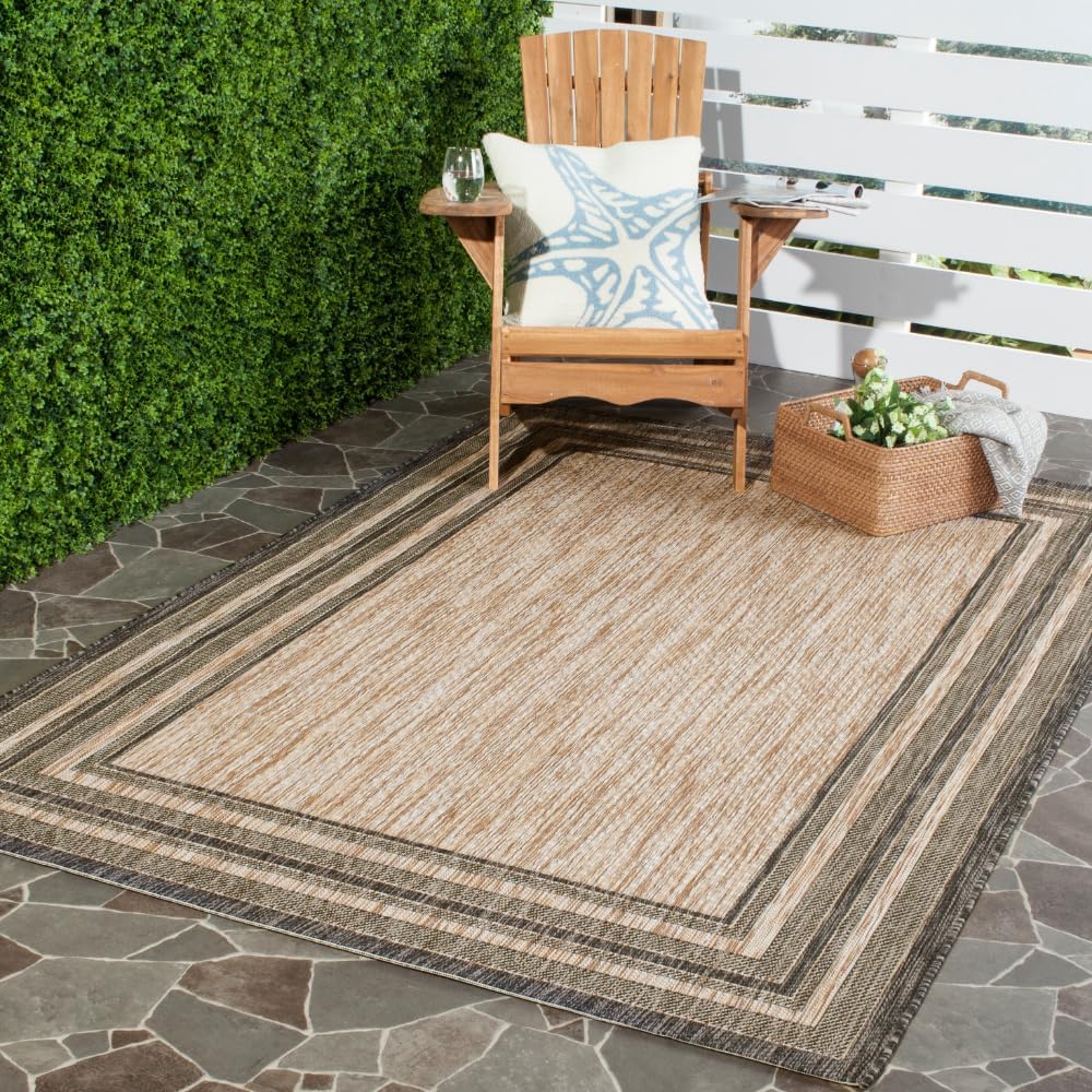 SAFAVIEH Courtyard Collection Rug for Indoor and Outdoor Use