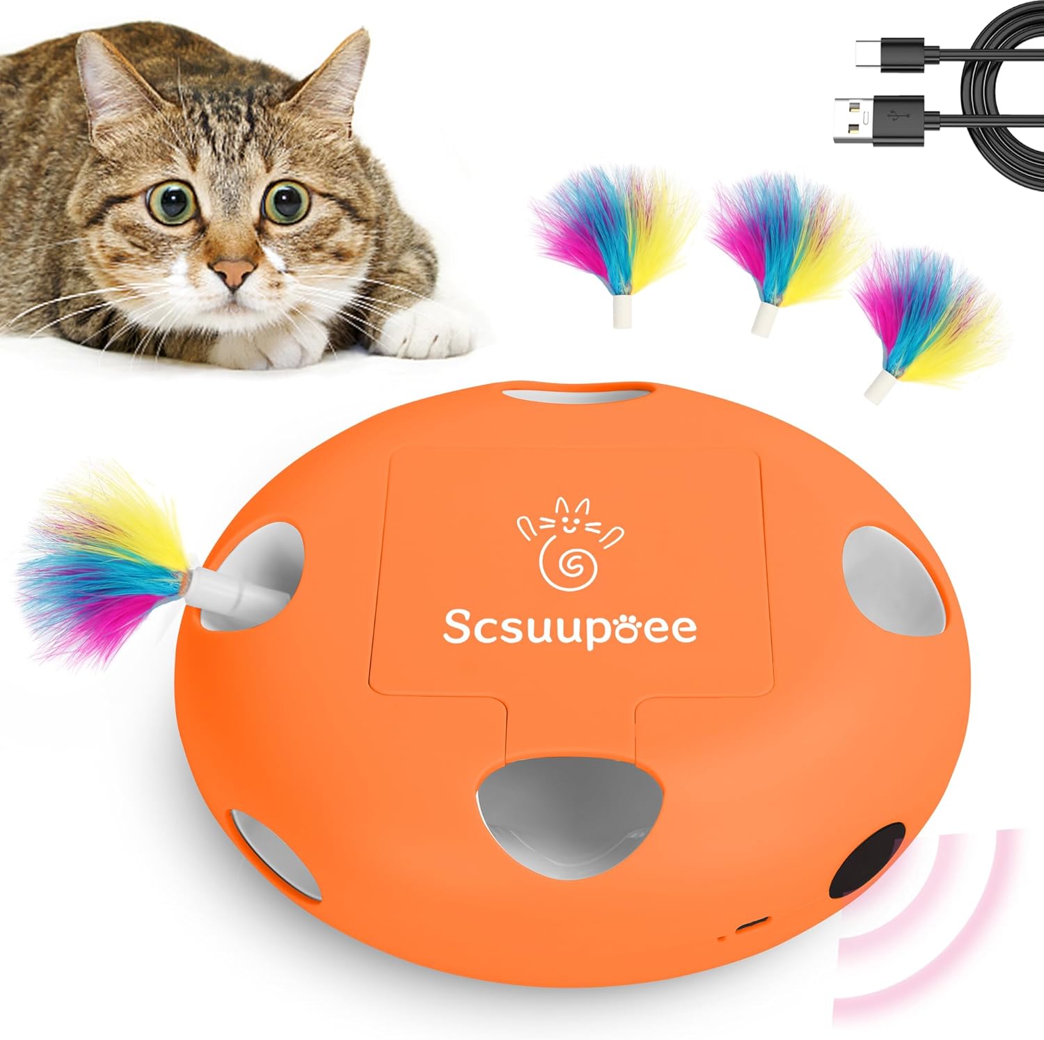 Interactive Cat Toy with Smart Sensor for Endless Fun