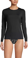 Lands' End Women's Sunshade UPF 50 Long Sleeve Relaxed Rash Guard