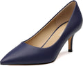 Closed Pointed Toe Pumps for Women 2.5 in - Comfortable Low Heels