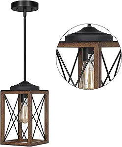 DEWENWILS Farmhouse Pendant Light for Kitchen and Dining Areas