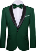 Men's Paisley Sport Coat Barry. Wang - Stylish Notch Collar Blazer