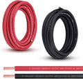 2 Gauge Battery Cable 20FT Red Black Pure Copper Wire for Automotive