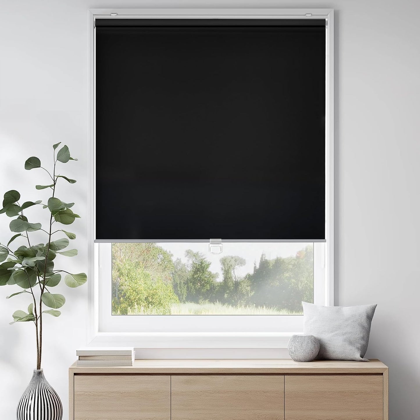 ChrisDowa Cordless Free-Stop Blackout Blinds for Windows