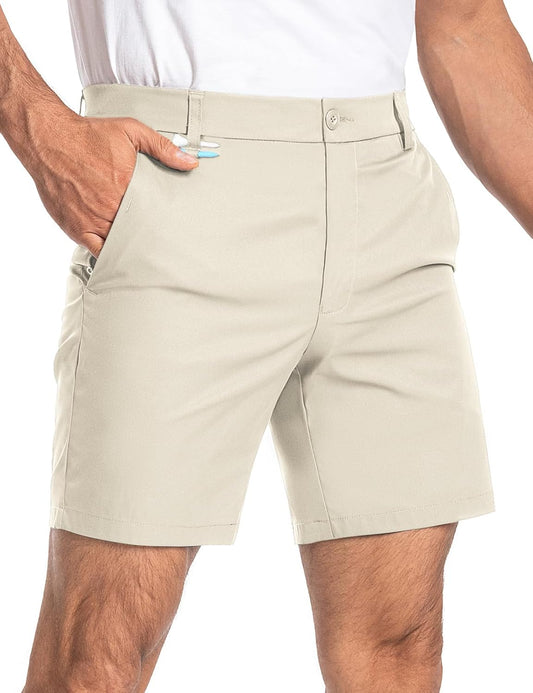 Moosehill Mens Golf Dress Casual Shorts for Ultimate Comfort