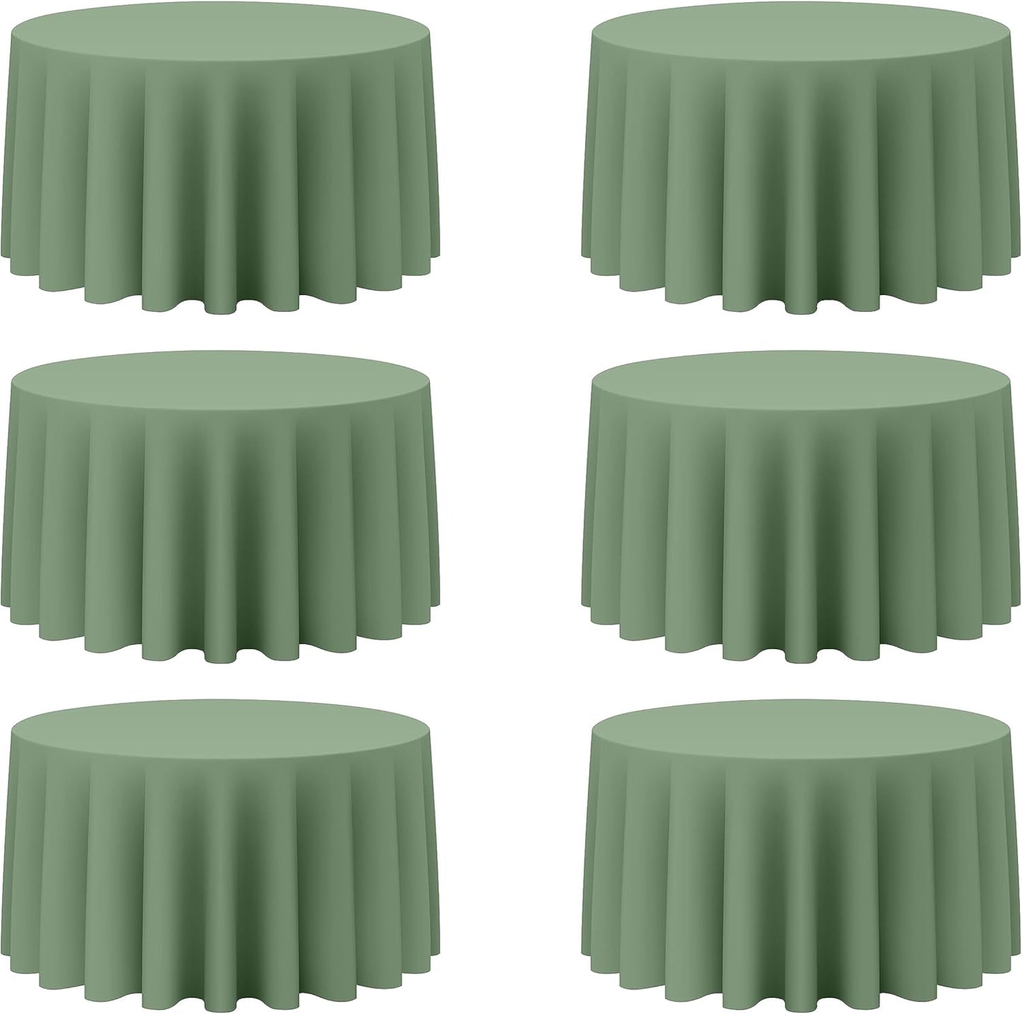 Sage Green Round Tablecloths 120 Inch for Elegant Events