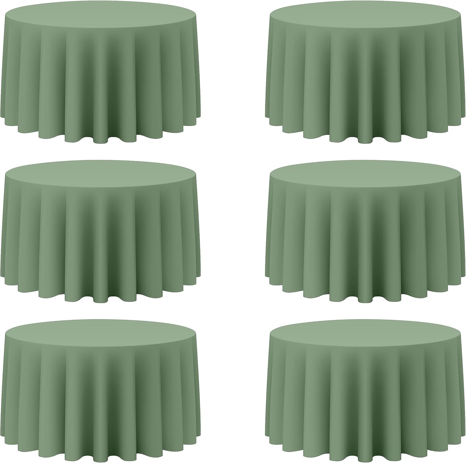Sage Green Round Tablecloths 120 Inch for Elegant Events