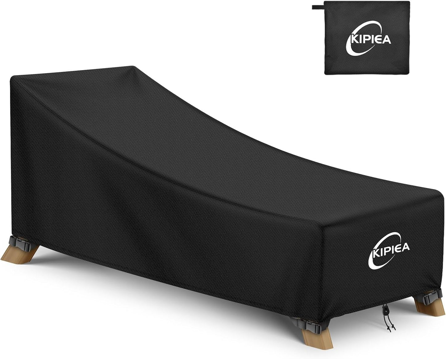 Kipiea Waterproof Patio Lounge Chair Covers for Outdoor Use