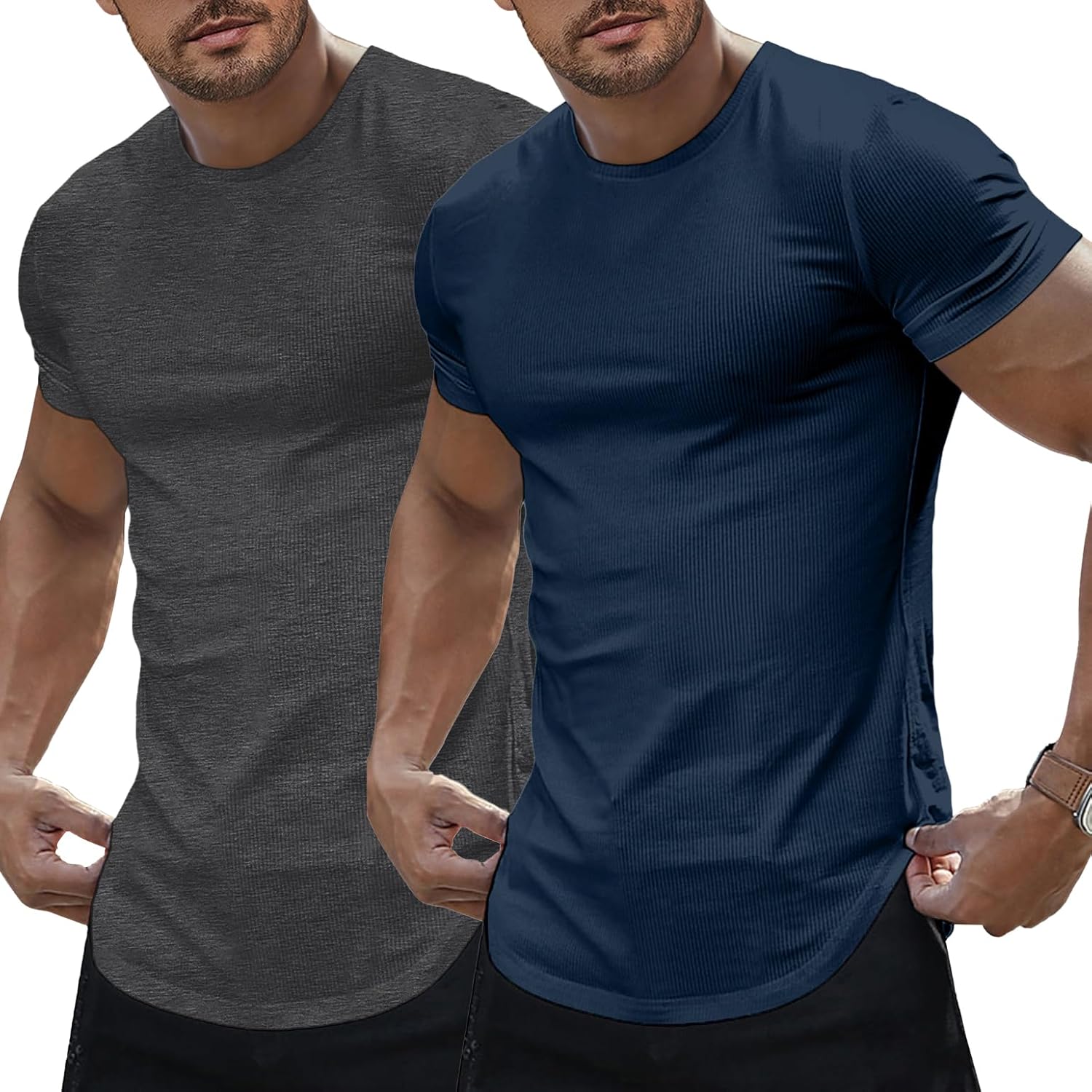 JMIERR Mens Short Sleeve T Shirt for Summer Gym Workout Style