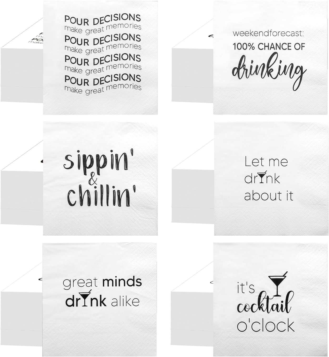 96 Funny Cocktail Napkins for Endless Laughter