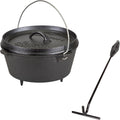 Stansport Pre-Seasoned Cast Iron Dutch Oven - Durable Camp Cookware
