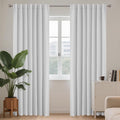 108 in Blackout White Curtains 2 Panels - Thermal, Noise Reducing