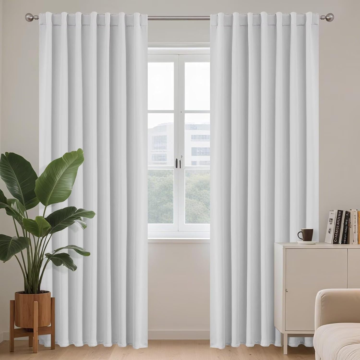 Joydeco 108 Inch Blackout Curtains for Elegant Living Spaces