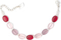 Sea Glass Droplet Bracelet - Handmade Cultured Glass Accent