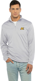 Men's Collegiate Micro Mesh Performance Gray 1/4 Zip Pullover - Game