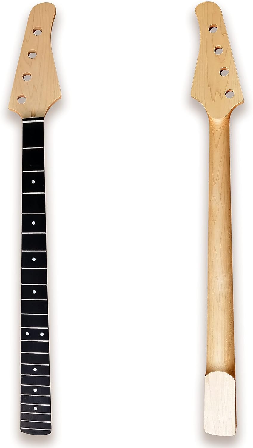 BexGears 4 String Electric Bass Guitar Neck with 21 Frets