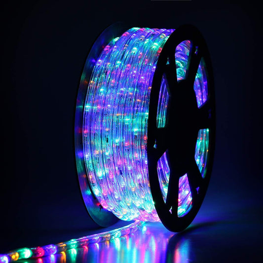 100Ft LED Rope Lights for Indoor and Outdoor Decorative Lighting
