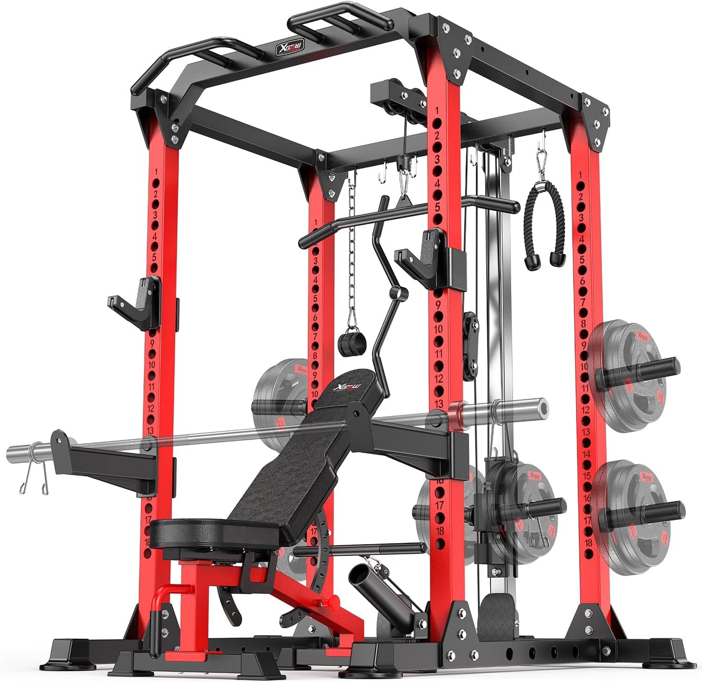 Ultimate Home Gym Power Rack with Cable System