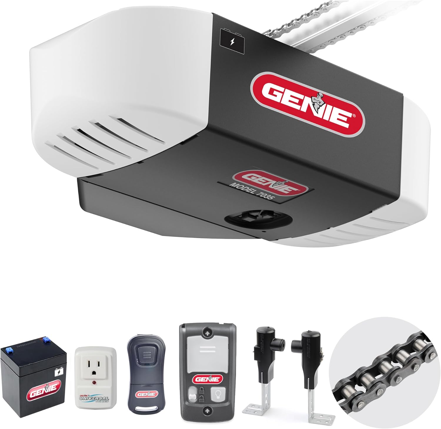 Genie Chain Drive 750 Garage Door Opener with Battery Backup