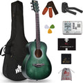 WINZZ 36 in 3/4 Dreadnought Acoustic Guitar - Compact Beginner Bundle