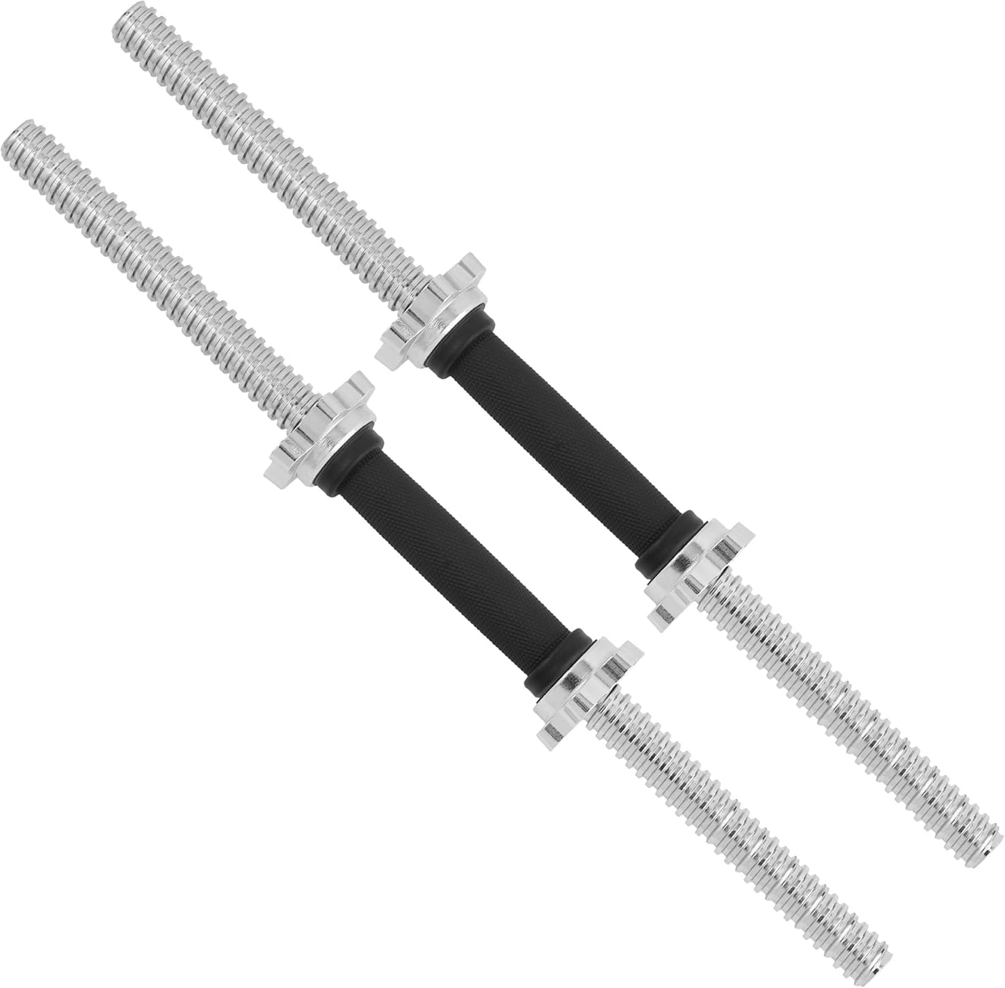 Yes4All Threaded Dumbbell Handles with Collars for Weight Plates