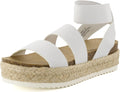 CUSHIONAIRE Mandy Wedge Sandals for Women - Comfortable Espadrille are