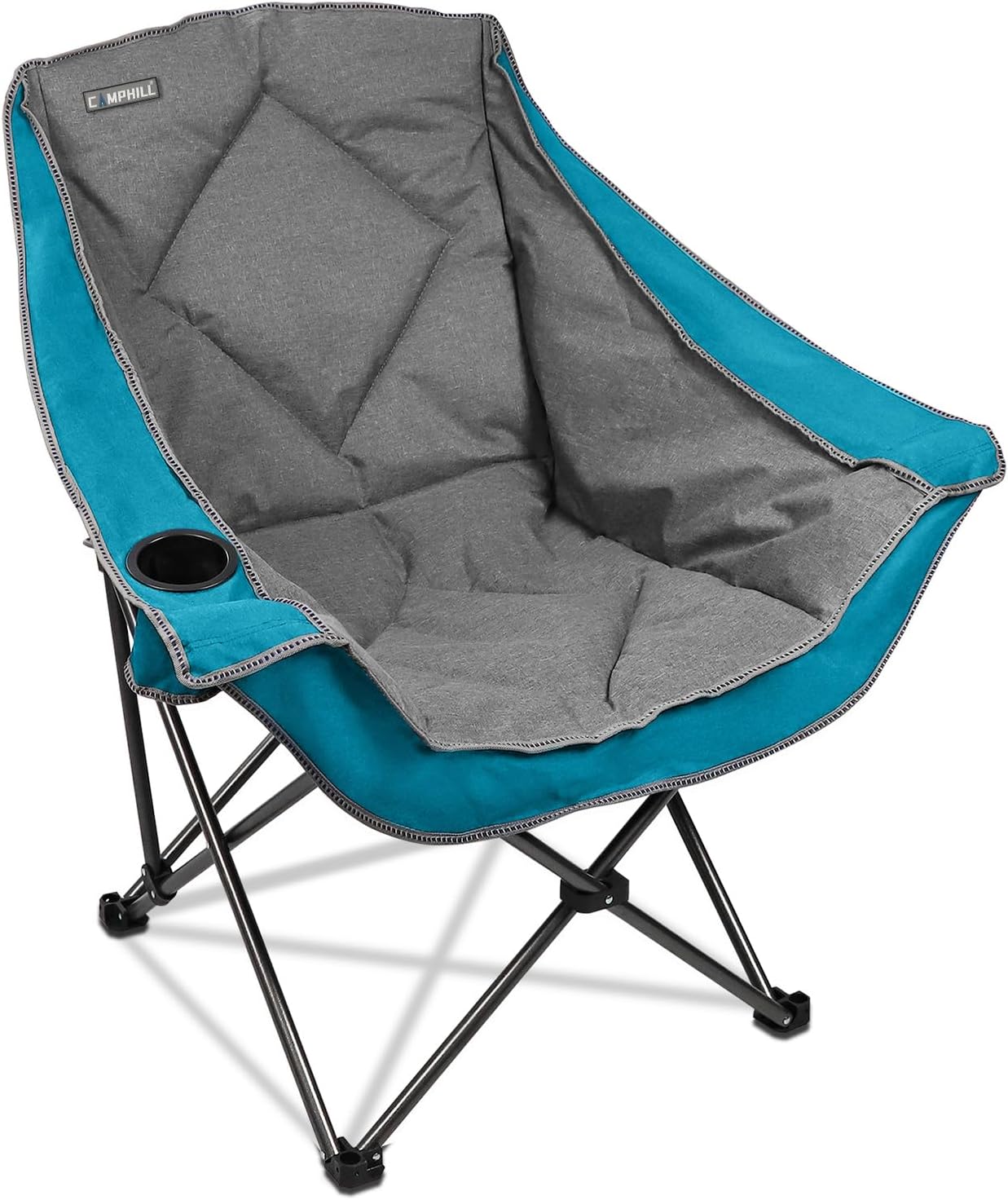 Folding Camping Chair with Cup Holder for Outdoor Comfort