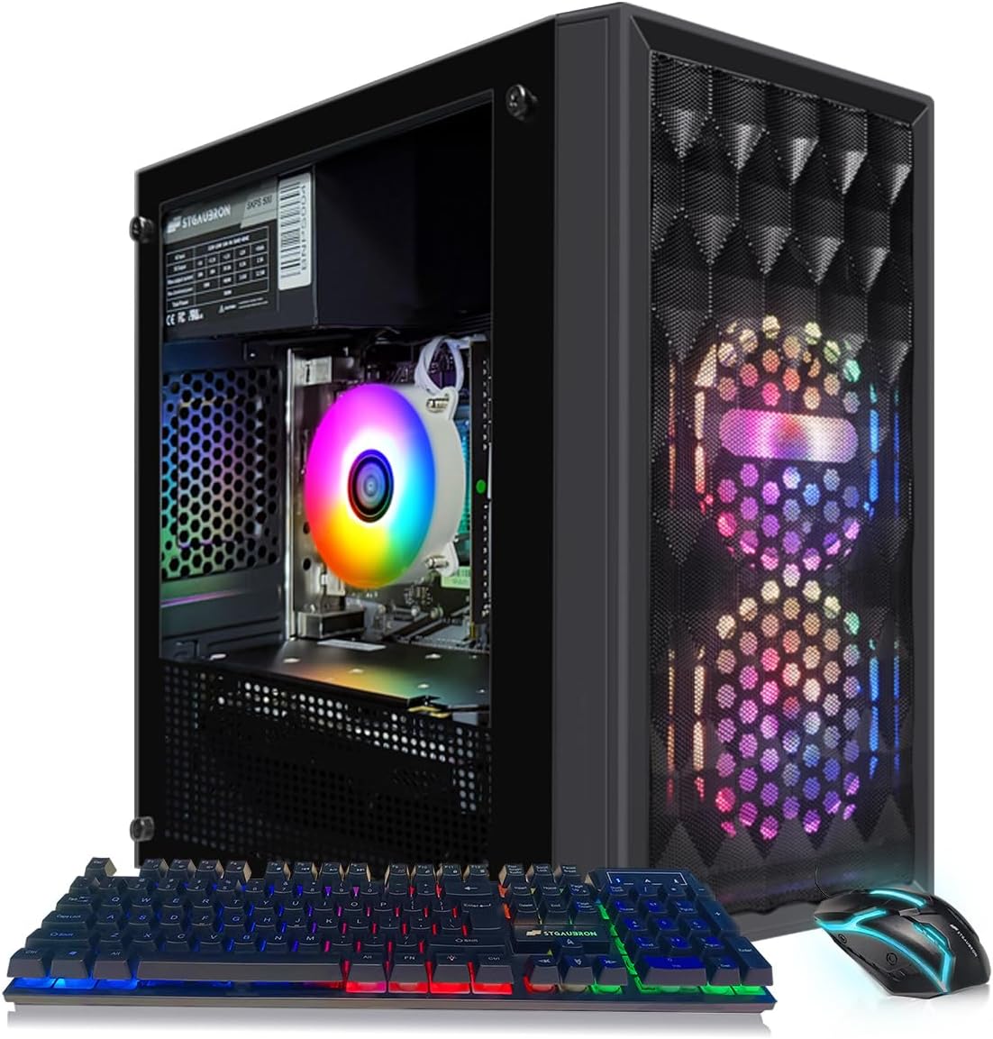 High-Performance Gaming PC with Intel Core i7 and Radeon RX 590