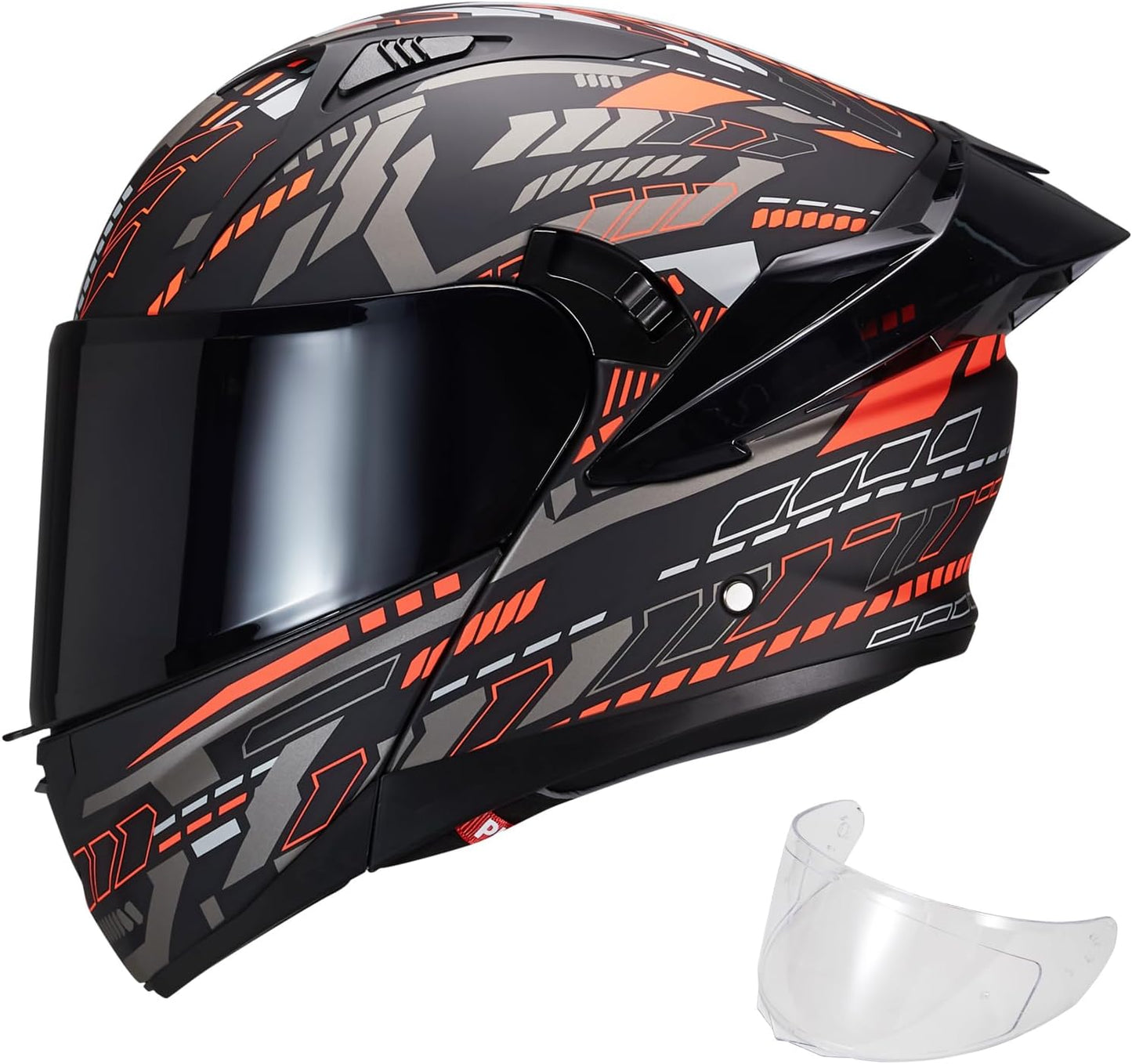 Modular Motorcycle Helmet with Dual Visor for Ultimate Safety