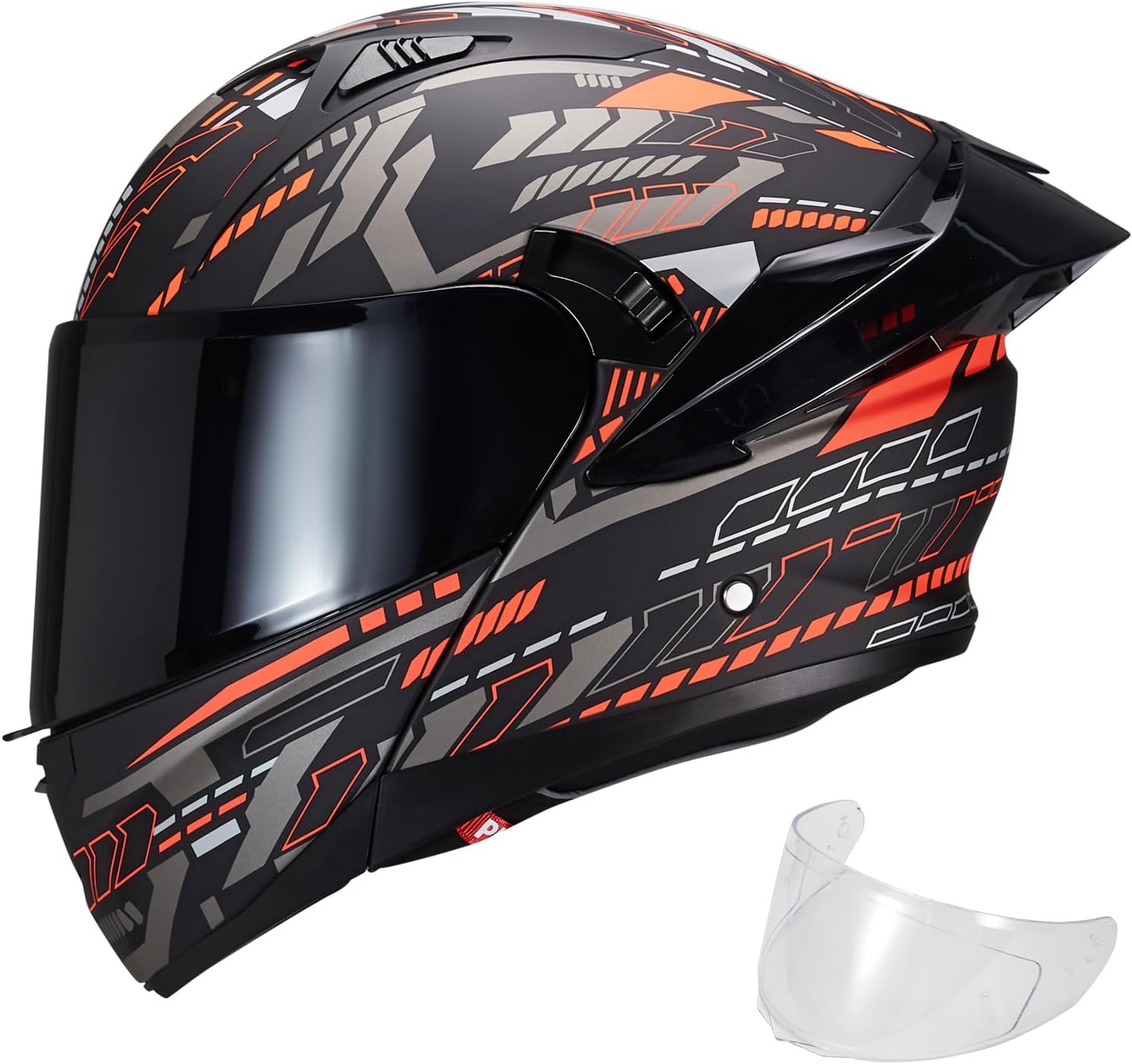 Modular Motorcycle Helmet with Dual Visor for Ultimate Safety