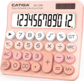 Mechanical Switch Calculator with Solar and Battery Dual Power - Retro