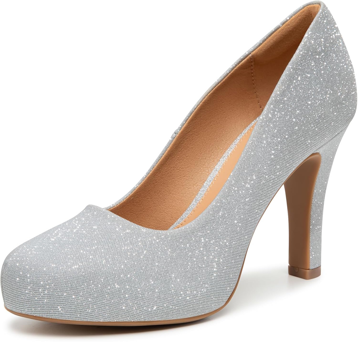 Trary Women's Heels: Elegant Low Platform Closed Toe Pumps