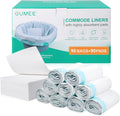 Commode Liners with Absorbent Pads - Leak-Proof Disposable Set